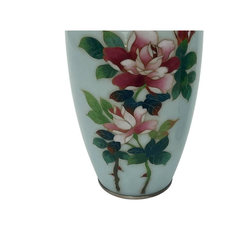 Vintage Sato Cloisonné Pair of 7